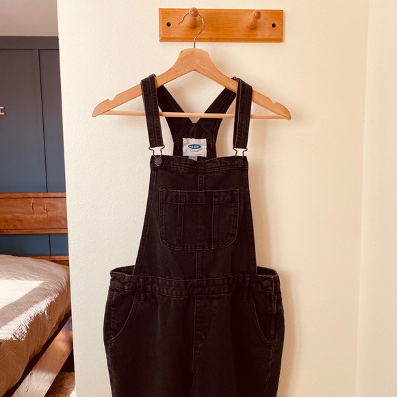 Old Navy Pants - Old Navy | black denim overalls